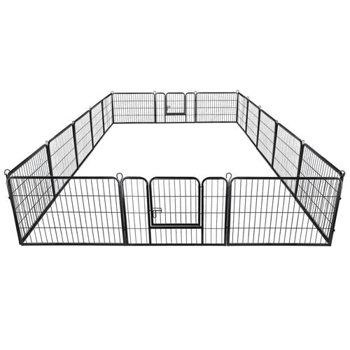 ZenStyle Foldable Detachable Multiple Shape Pet Playpen 16 Panel Dog Kennel Exercise