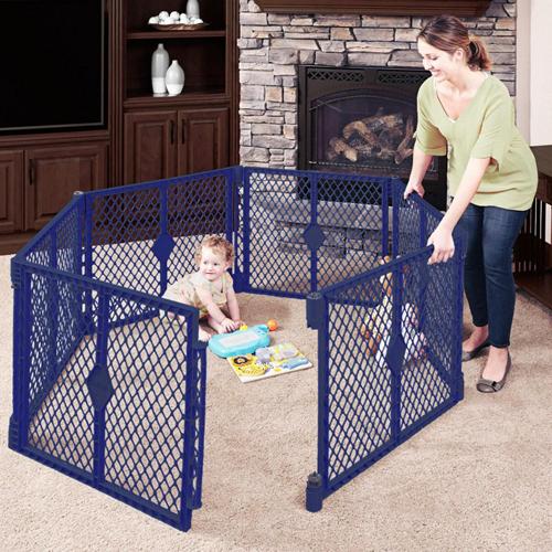 Toddleroo by North States Superyard Classic 6-Panel Play Yard, Portable Indoor-Outdoor
