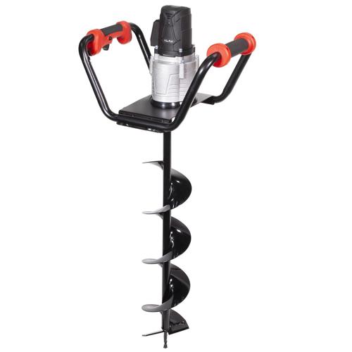 XtremepowerUS 1500W Electric Post Hole Digger with 6 Digging Bit Bundle Set