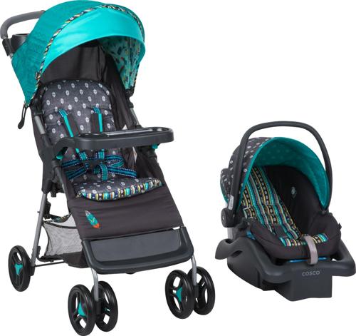 Babideal Bloom Travel System Stroller and Infant Car Seat, Feather Boho