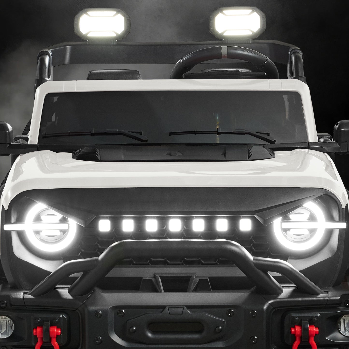 24V 2-Seater Electric Ride-On Car Truck w/ Parent Control, Bluetooth