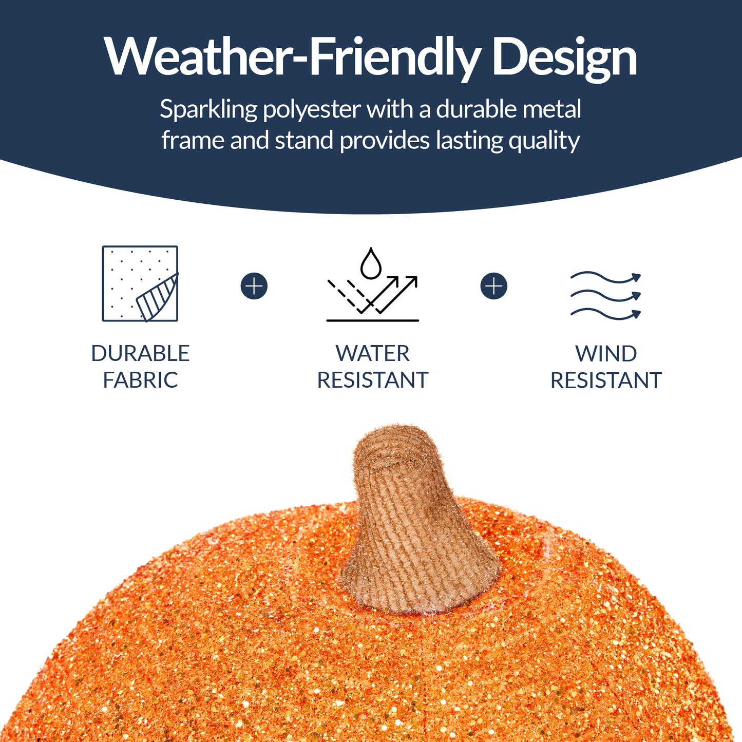 2pc Lighted Pop-Up Outdoor Halloween Holiday Pumpkin Set w/ 130 LED Lights