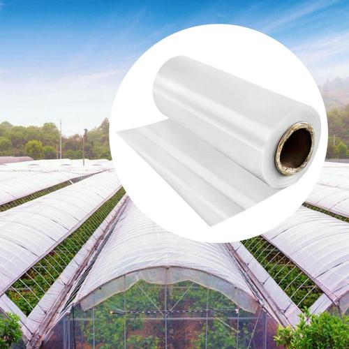 VEVOR Greenhouse Film 12*28 ft, Greenhouse Polyethylene Film 6 Mil Thickness, Greenhouse Plastic Greenhouse Clear Plastic Film UV Resistant, Polyethylene Film Keep Warming, Superior Strength