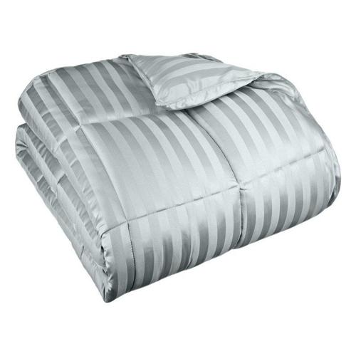 Superior Striped Reversible Down Alternative Comforter, Twin/ Twin XL, Jade