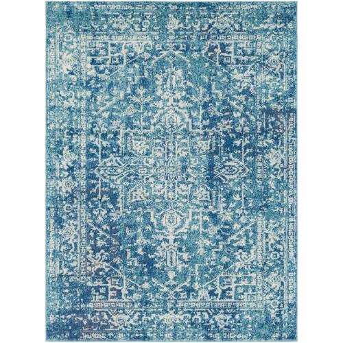 Art of Knot Lefevre Damask Traditional Bohemian Vintage Area Rugs, Blue