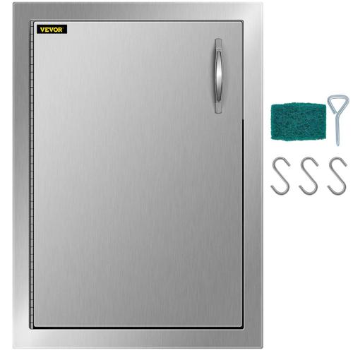 VEVOR BBQ Access Door 16*22 Vertical Outdoor Kitchen Door Left Hinged Stainless Steel for Outdoor Kitchen