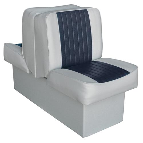 Wise 8WD707P-1-660 Deluxe Series Lounge Seat, Grey-Navy