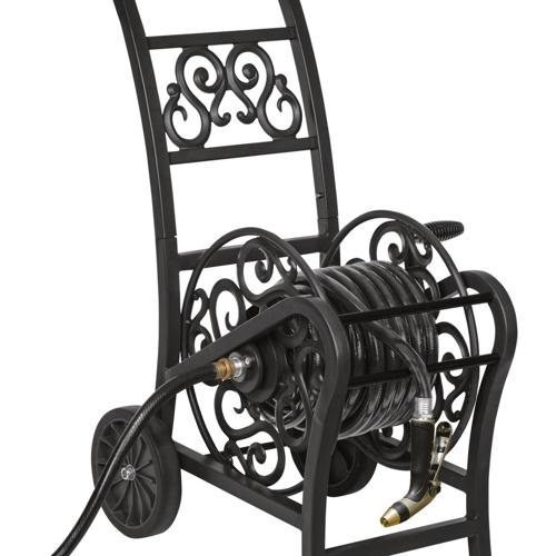Suncast Elite Metal Decorative Hose Cart 200 ft., Powder Coated Steel