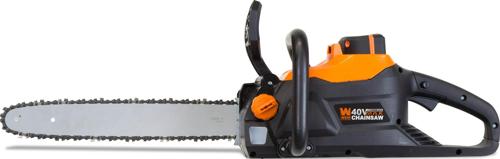 WEN 40V Max Lithium Ion 16-Inch Brushless Cordless Chainsaw with 4Ah Battery and Charger
