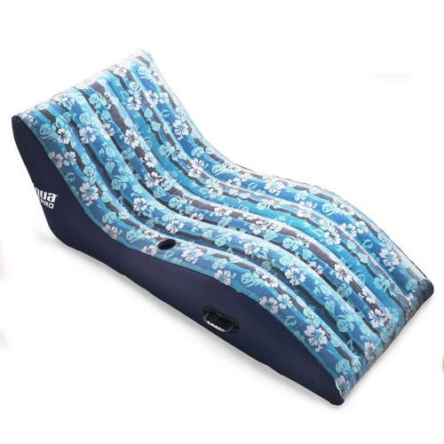 Aqua Ultra-Cushioned Unisex Blue Pool Lounge and Pool Float