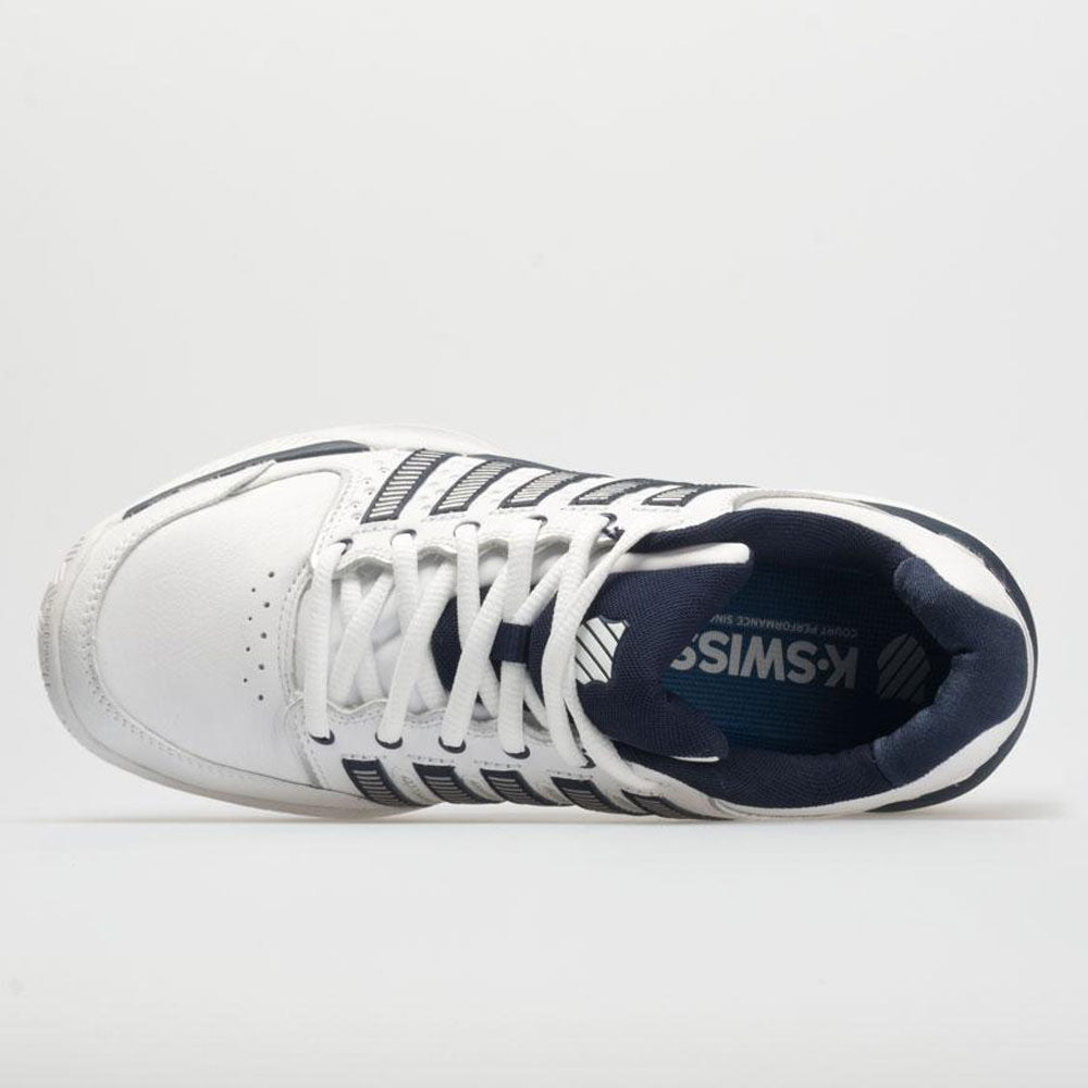 K-Swiss Hypercourt Express Leather Men's  White/Navy/Silver