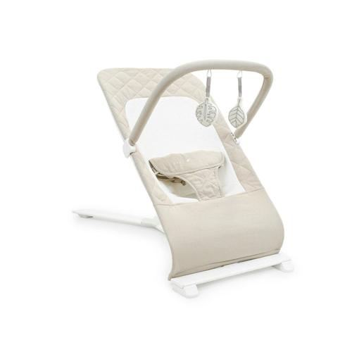 Baby Delight Alpine Deluxe Portable Infant Bouncer - 100% GOTS Certified Organic Cotton Fabric, Organic Oat