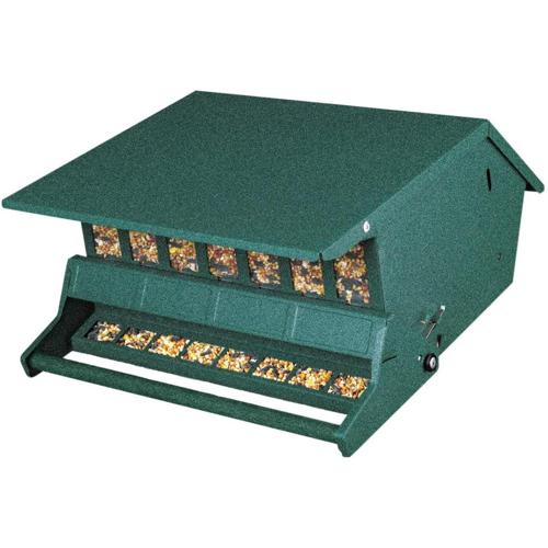 Audubon (#7511I) Bird's Delight Squirrel Resistant Bird Feeder, 5 Gallon - Green