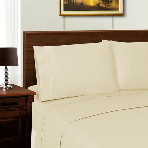 Superior 3-Piece 600 Thread Count Ivory Tencel Sheet Set, Twin XL