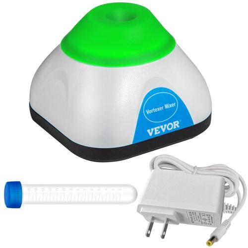 VEVOR Vortex Mixer, 3000rpm Mini Vortex Mixer Shaker, Touch Function Scientific Lab Vortex Shaker, Mix Up to 50ml, 6mm Orbital Diameter for Test Tube, Tattoo Ink, Nail Polish, Eyelash Adhesives, Paint