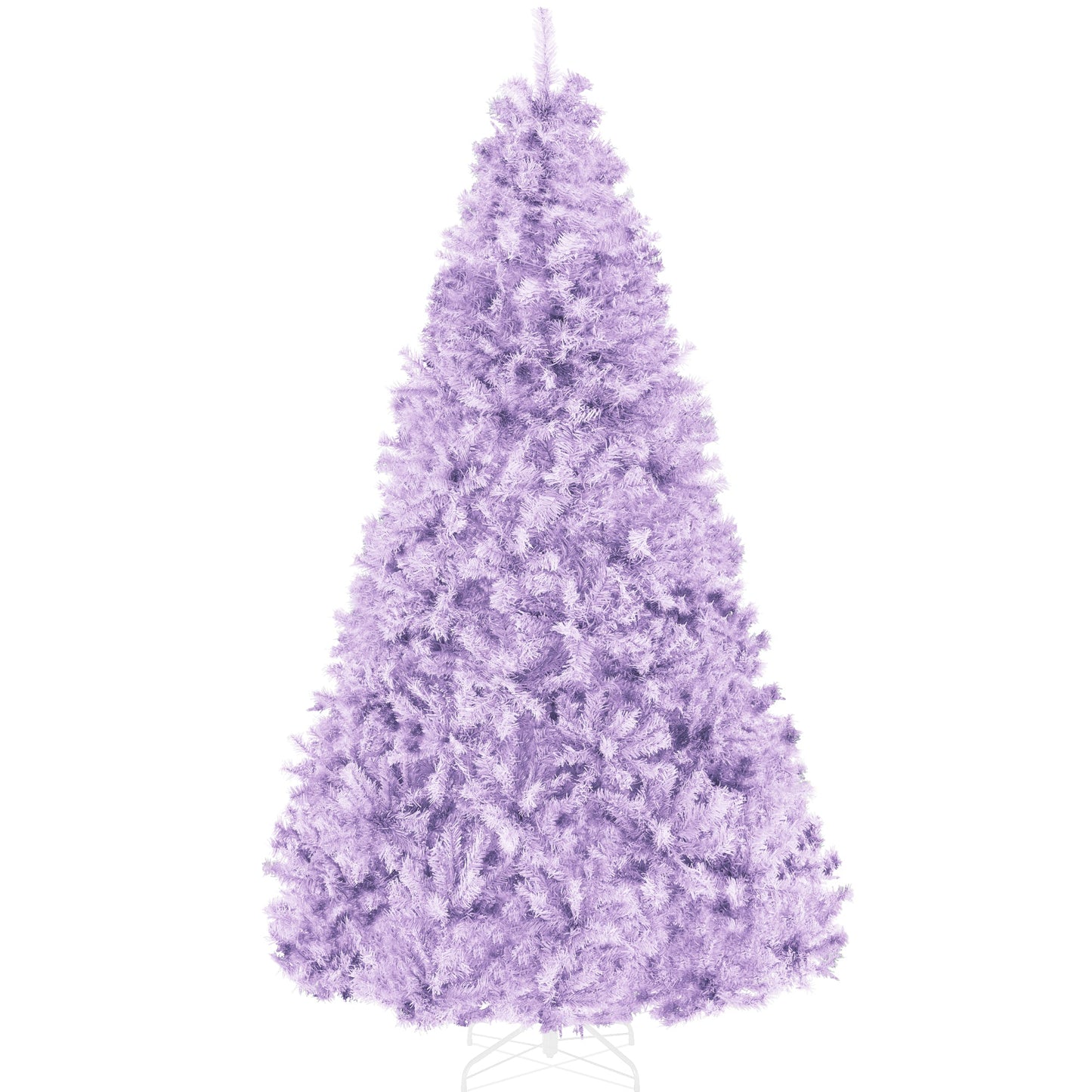 Artificial Lavender Christmas Tree, Unlit Pine Design w/Easy Assembly