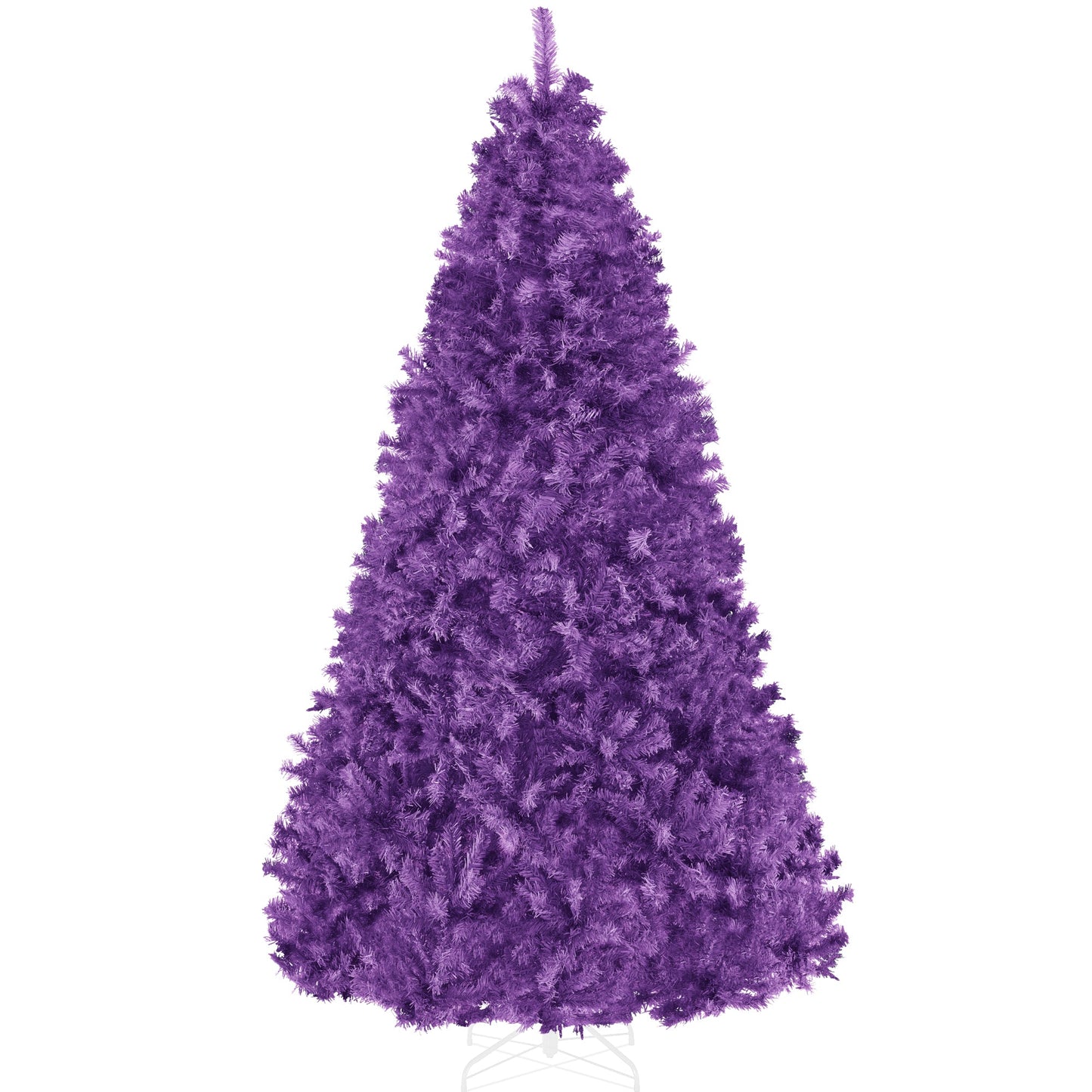 Artificial Purple Christmas Tree, Unlit Pine Design w/Easy Assembly