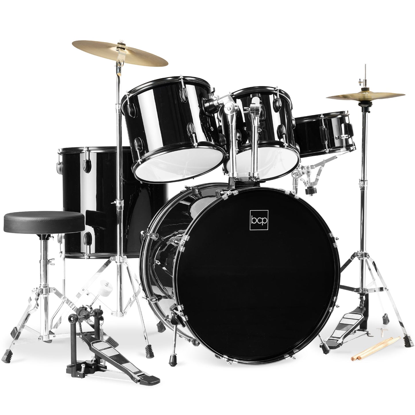 5-Piece Full Size Drum Set For Adults