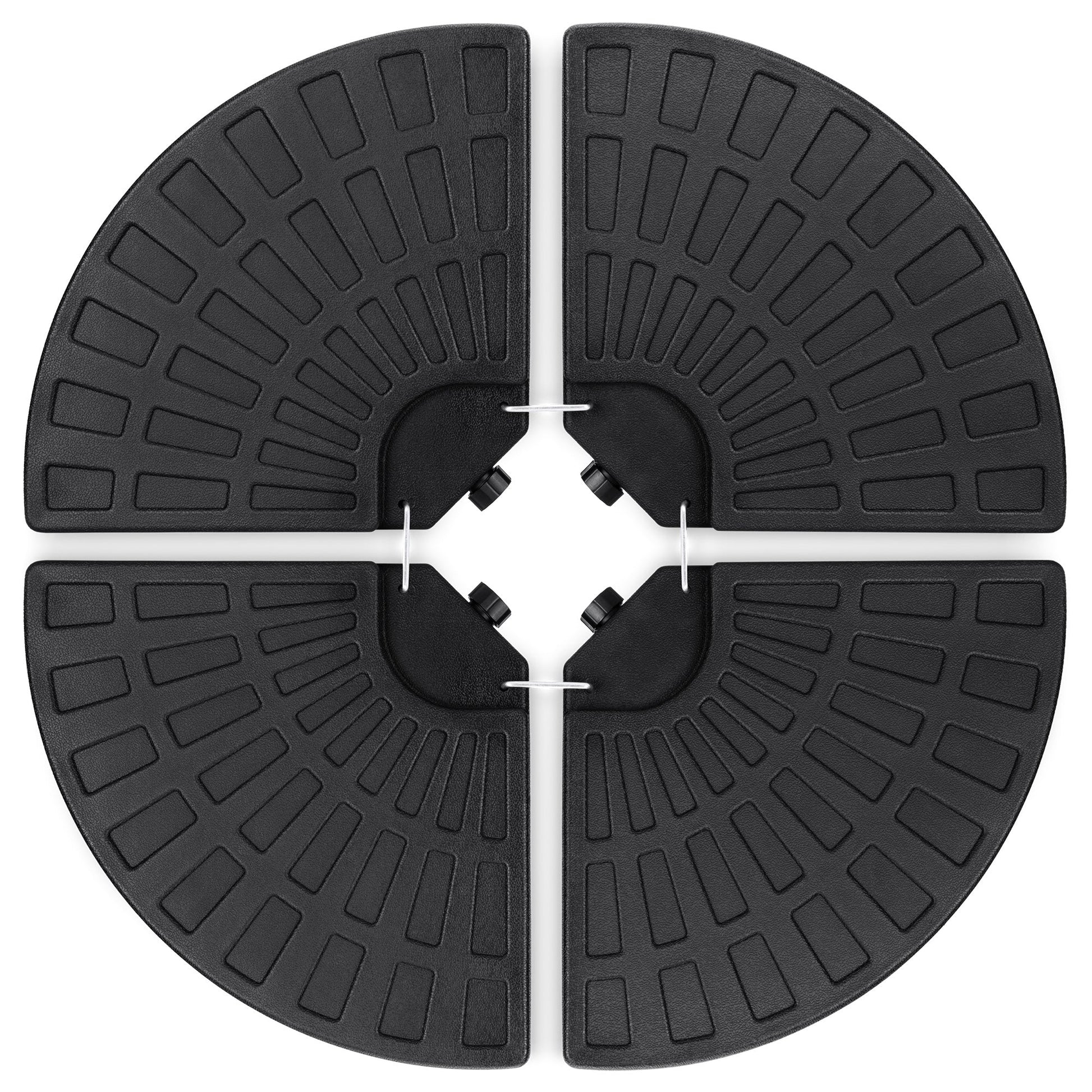 4-Piece Cantilever Offset Patio Umbrella Base Stand w/ Carry Handles