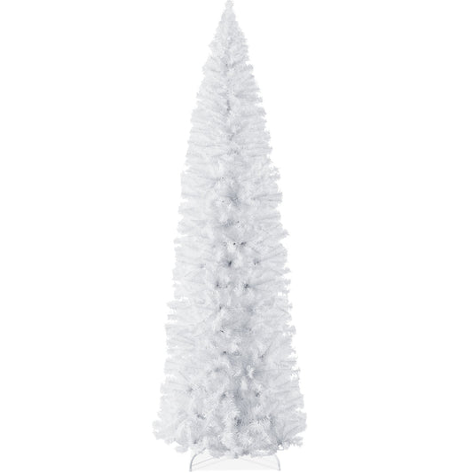 White Artificial Pencil Holiday Christmas Tree