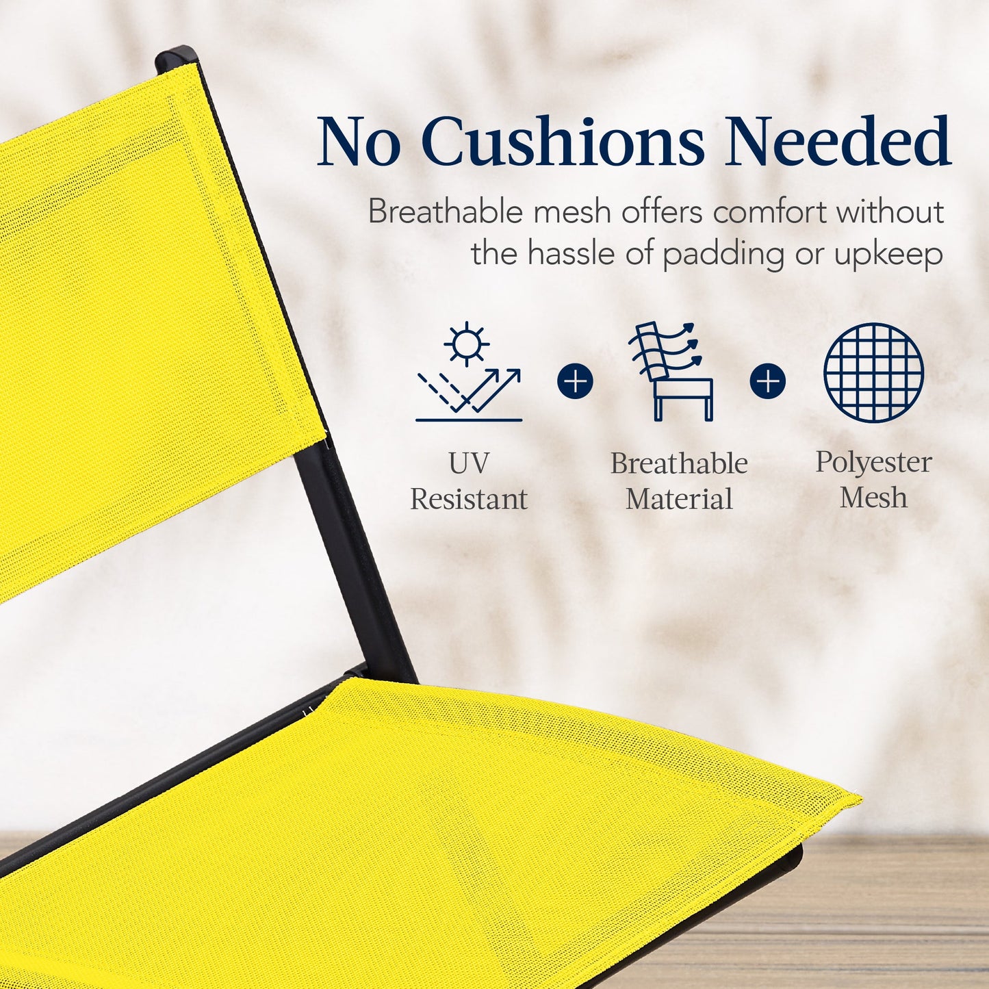 3-Piece Bistro Set w/ Glass Table, 2 Foldable Chairs