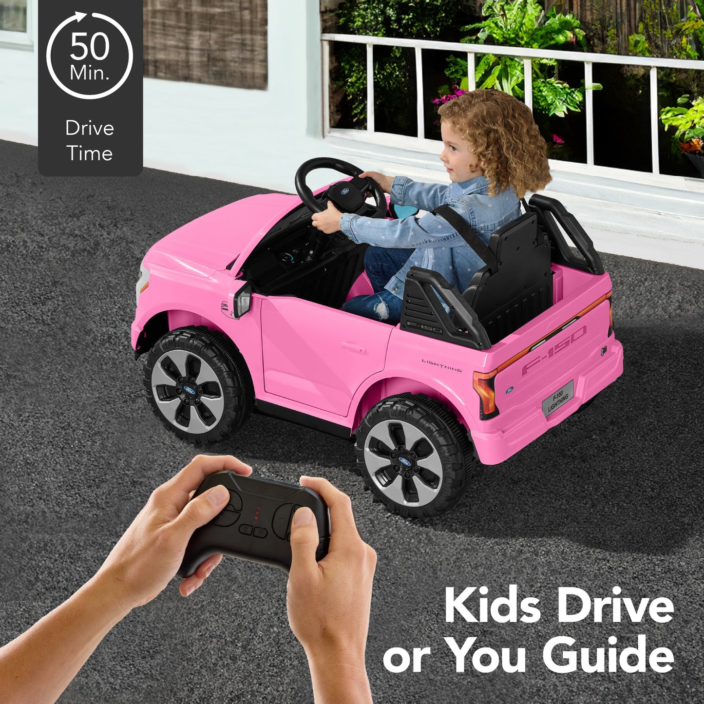 12V Kids Ride On Car Officially Licensed Ford Lightning w/ Remote, 2 Speeds