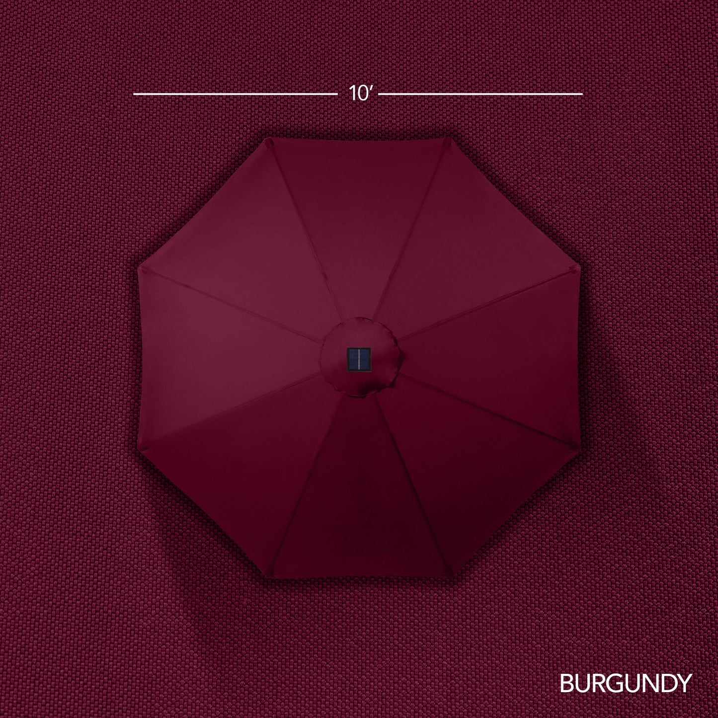 360 LED Rotating Cantilever Offset Patio Umbrella - 10ft