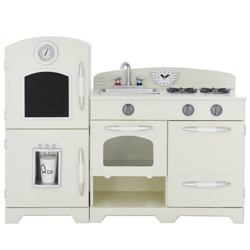 Teamson Kids - Little Chef Fairfield Retro Play Kitchen, White