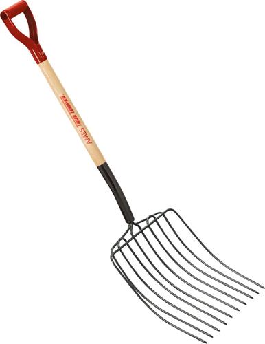 True Temper 30 10 Tine Ensilage Fork with D-Grip Handle