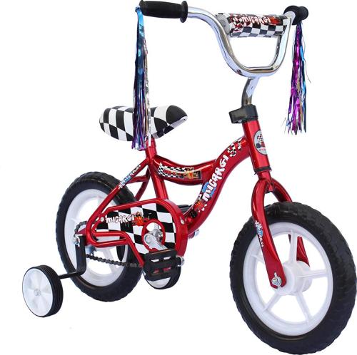 Wonder Wheels 12 In. Boy's or Girl's BMX Bicycle S-Type Frame EVA Tire No Brake Bike Kid's Bike - Red