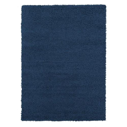 Sweet Home Stores Cozy Solid 5&#215;7 Indoor Shag Area Rug, 5'3*6'11 , Navy